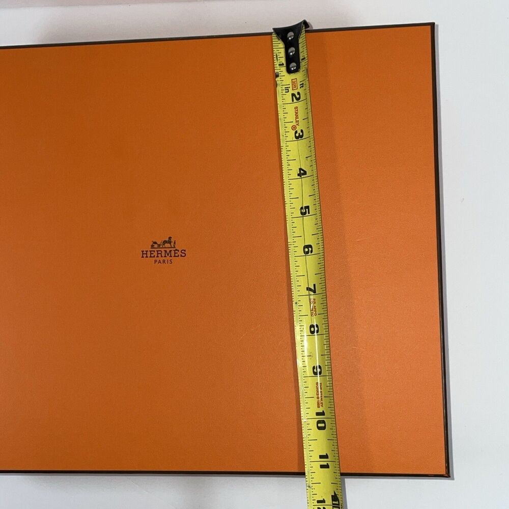 Authentic Orange Hermes EMPTY box with tissue 14 … - image 10